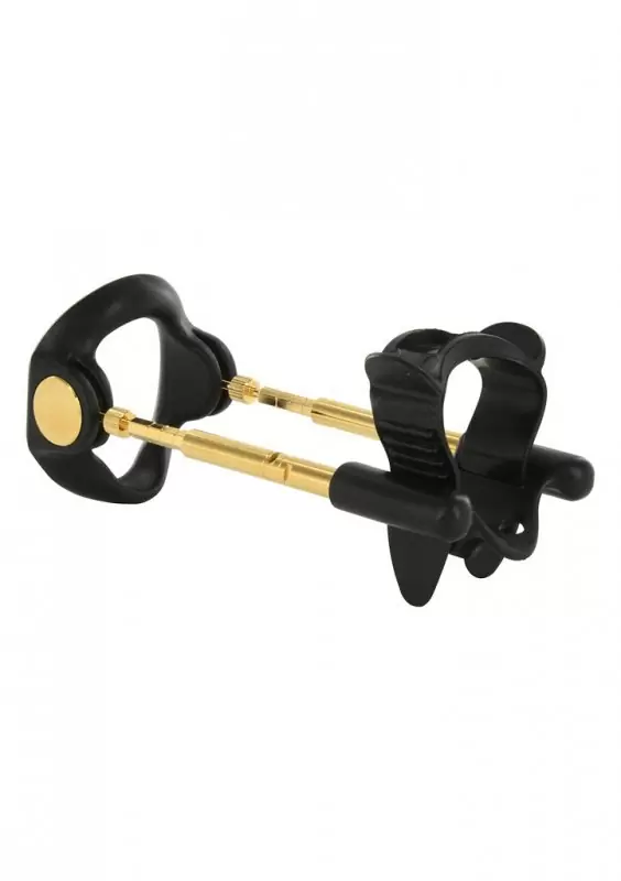 Премиум набор для увеличения полового члена Jes-Extender Gold с золотым напылением – золотой с черным