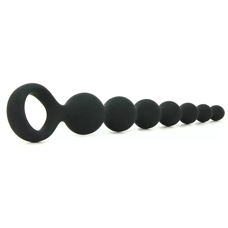 Анальная цепочка Perles D'Lux длинная – черная