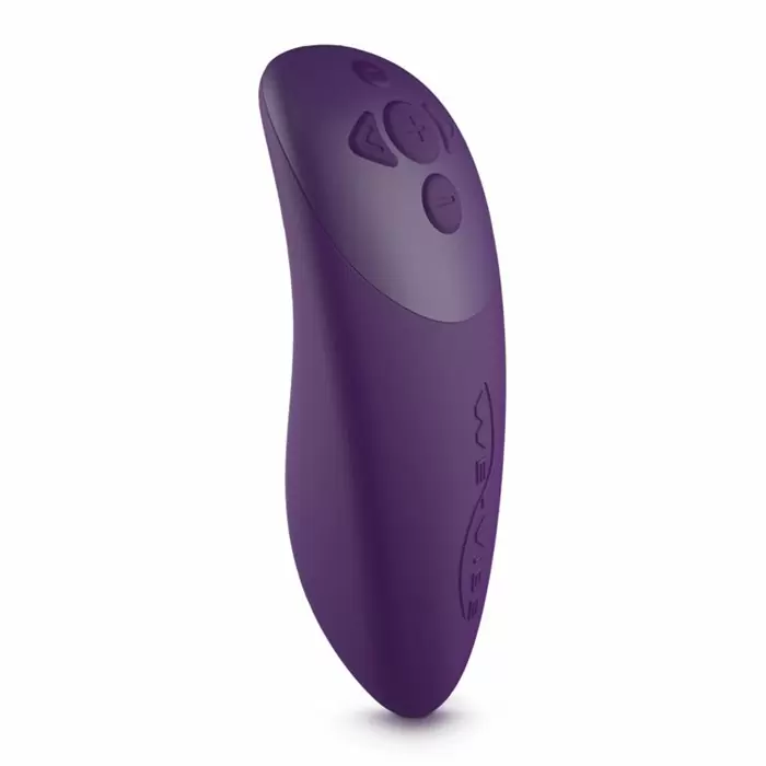Сенсорный вибратор для пар We-Vibe Chorus Purple, с пультом Д/У, 7,8 см, силикон, фиолетовый
