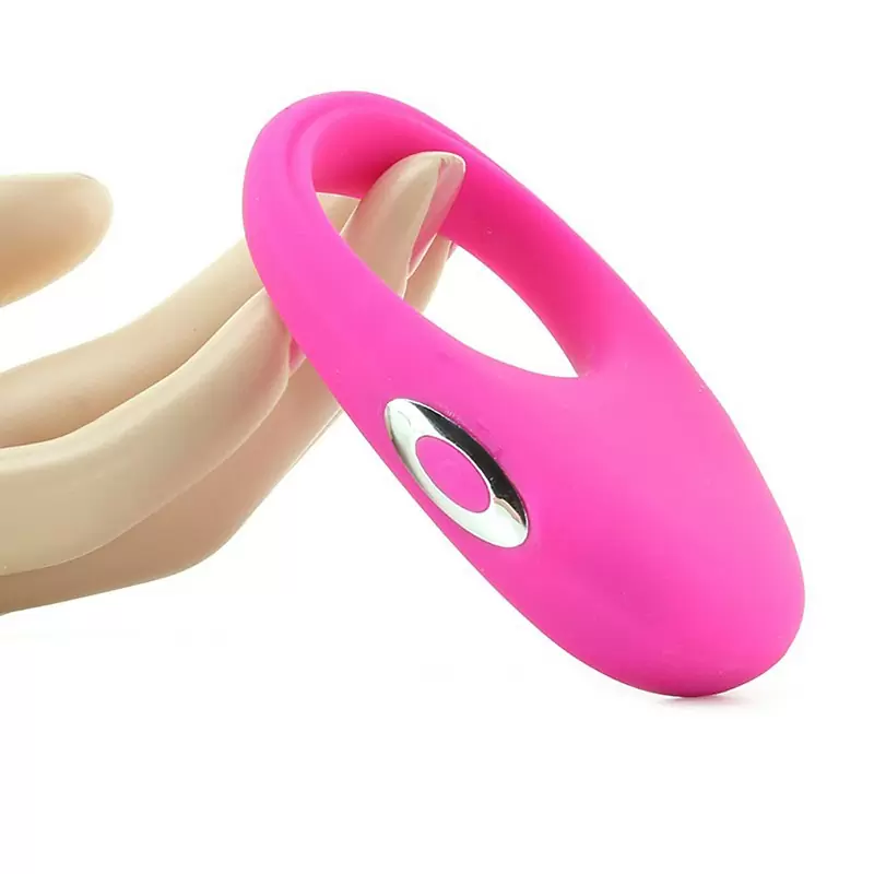 Эрекционное кольцо Embrace Pleasure Ring перезаряжаемое – розовое