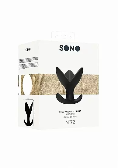 Анальная пробка No. 72 - The 3-Way Butt Plug