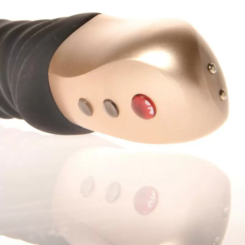 Фактурный вибратор Fun Factory Semilino, 17,5 см, силикон, черный