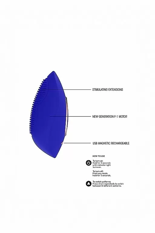 Клиторальный стимулятор Precious (синий)