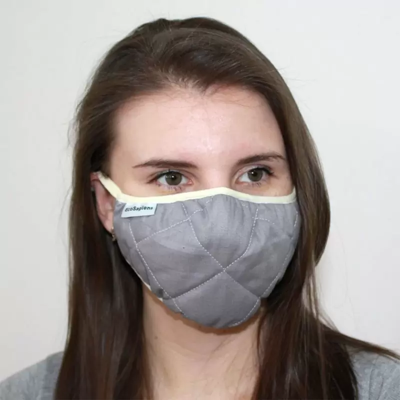 Маска защитная многоразовая, серая