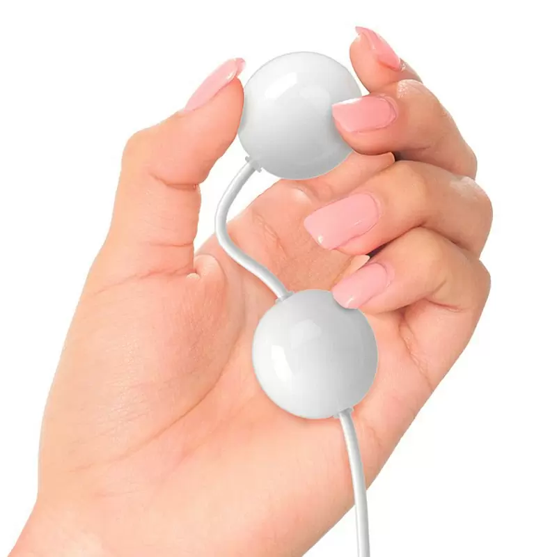 Вагинальные шарики iSex с вибрацией – белый