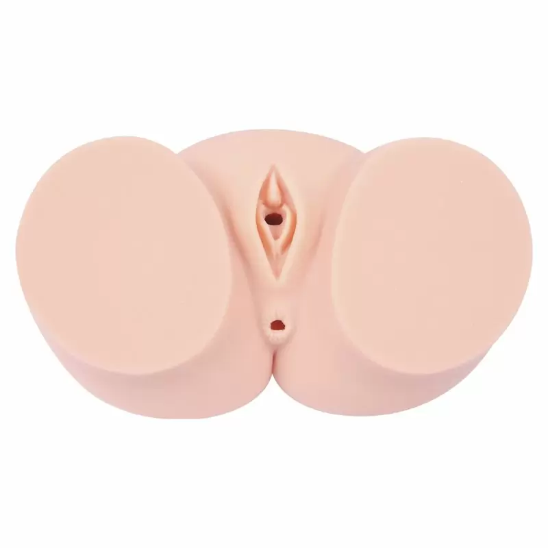 Полуторс-мастурбатор Cherry+ с двумя отверстиями, вибрацией и голосовой функцией – телесный