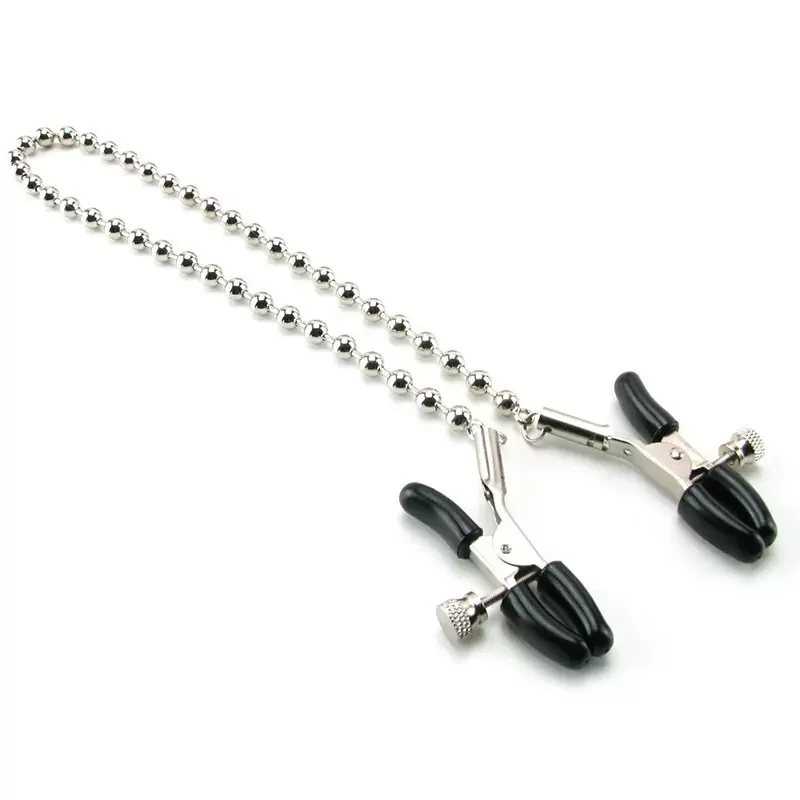 Зажимы на соски Nipple Clamps Silver Beaded