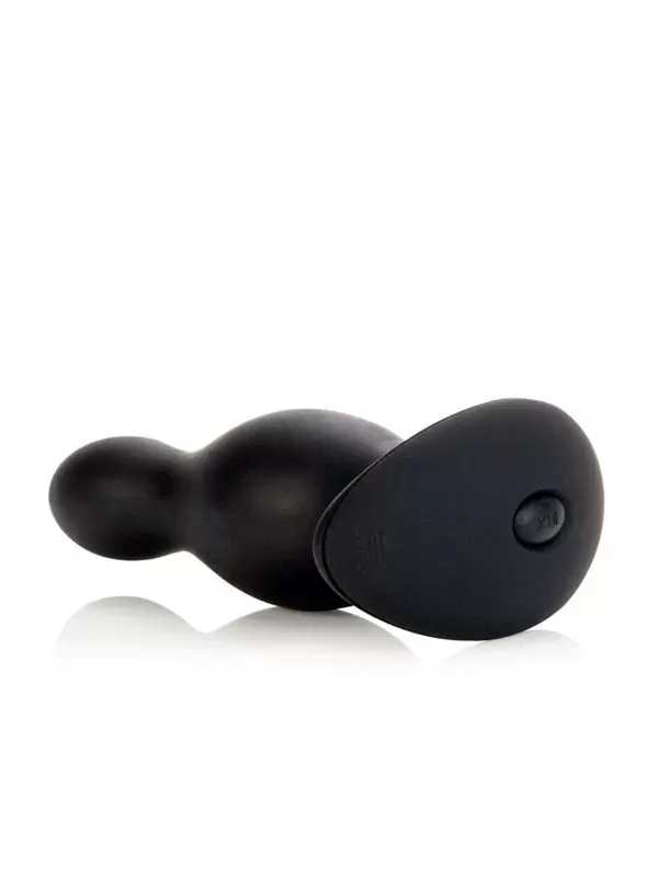 Анальная пробка с вибрацией Silicone 10 Function Risque – черный