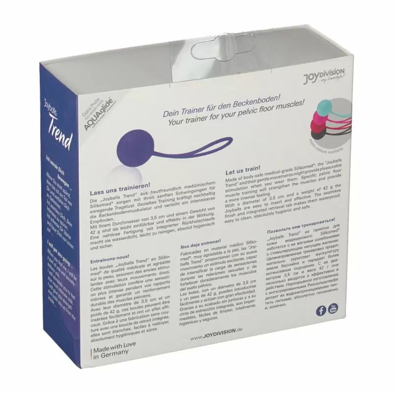 Вагинальный шарик Joyballs Trend со смещенным центром тяжести – фиолетовый
