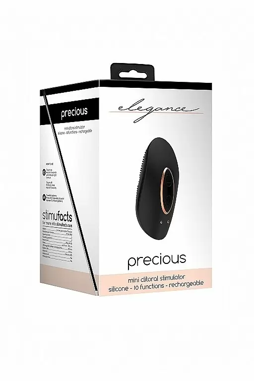 Клиторальный стимулятор Precious (черный)