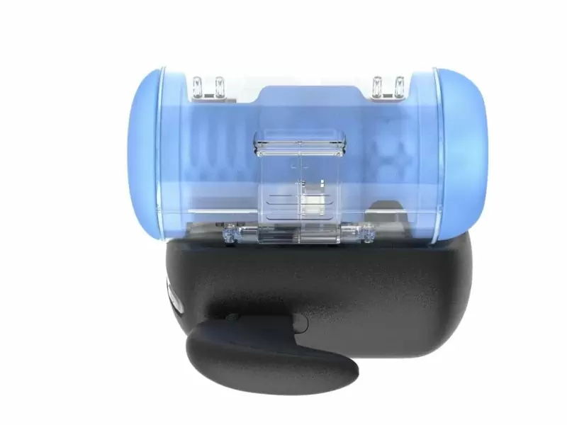 Инновационный робот-мастурбатор Black Knight Vibrating, Heating & Thrusting, Amovibe