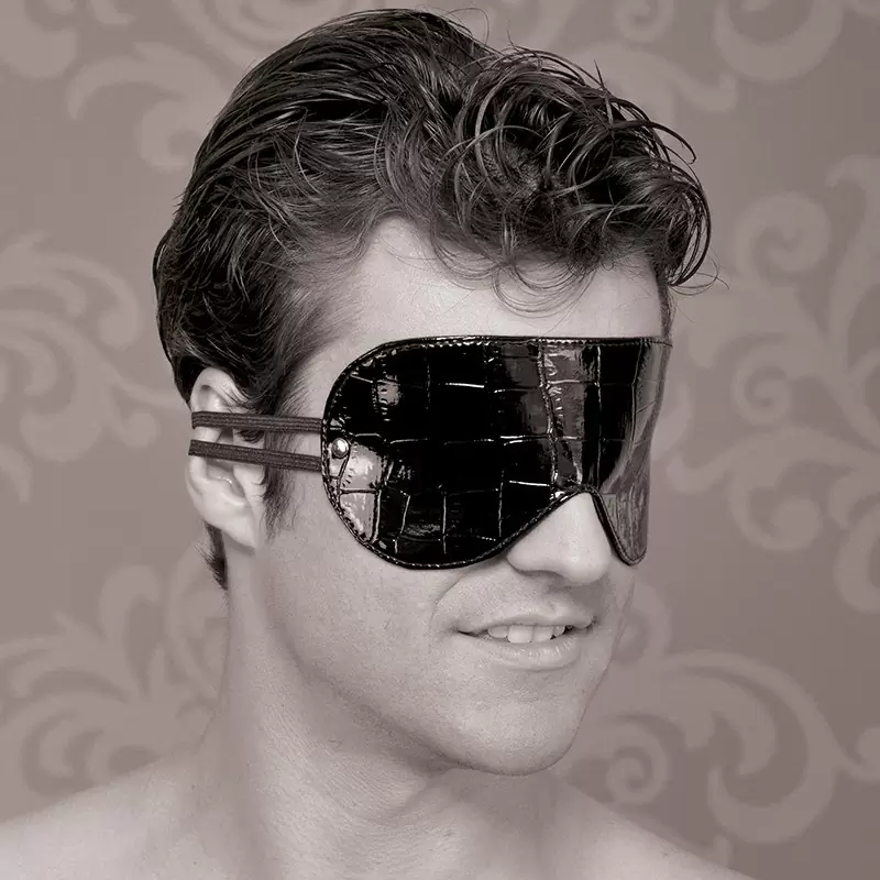 Маска Fetish Fantasy Gold черная с золотом