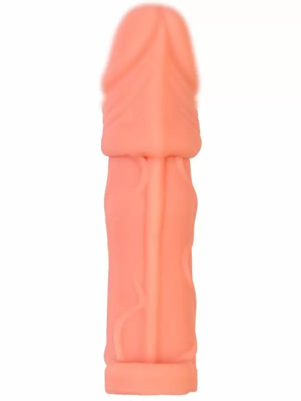 Реалистичная насадка-удлинитель TOYFA XLover, с кольцом-подхватом мошонки 16 см, TPE, телесный