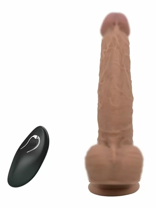 Реалистичный вибратор на присоске Pretty Love Jonathan, с пультом управления, силикон