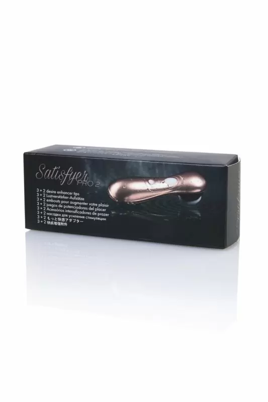 Набор сменных насадок для бесконтактного стимулятора клитора Satisfyer Pro 2, белый, 5 шт.