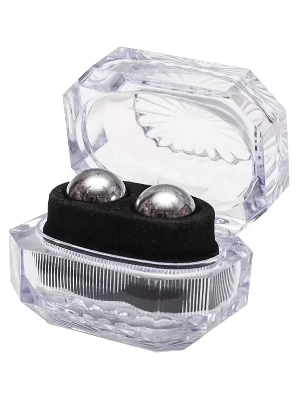 Вагинальные шарики Domino Metallic Balls металлические – серебристые