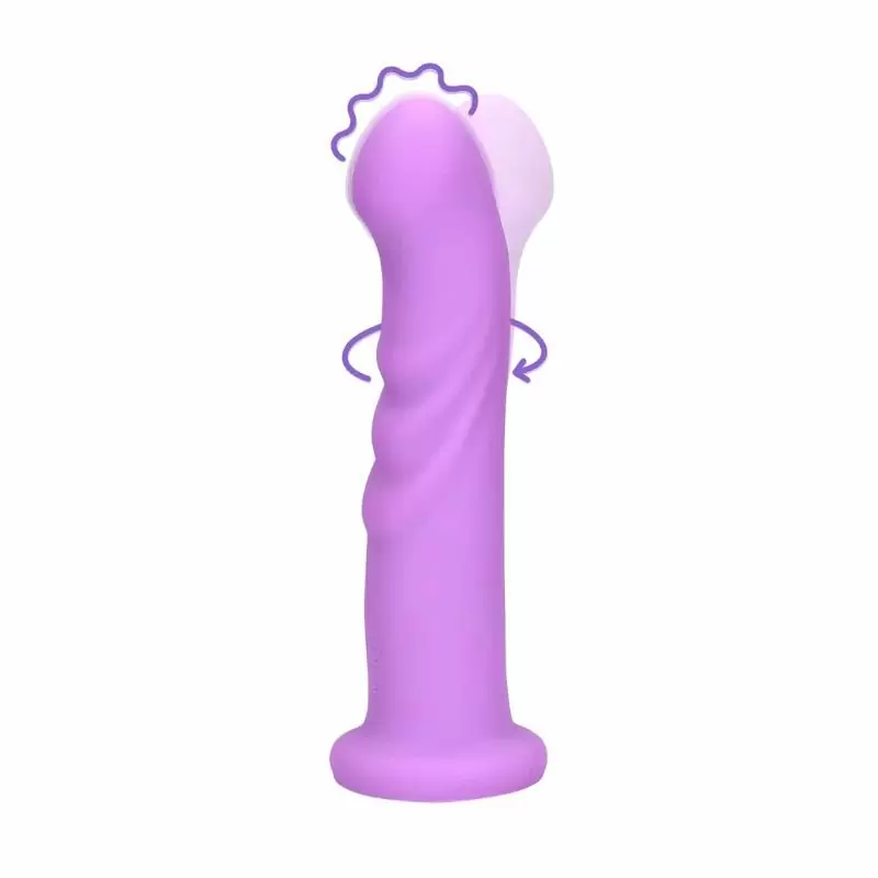 Вращающийся вибратор Shots Toys Ultra Soft Silicone Rotating G-Spot, перезаряжаемый, ультрамягкий силикон
