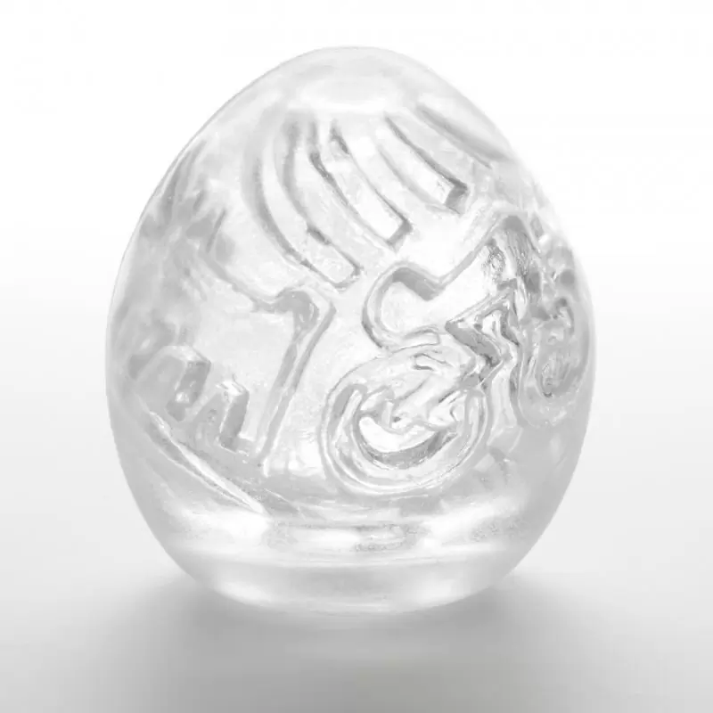 Мастурбатор-яйцо Tenga Keith Haring Egg - Street – прозрачный