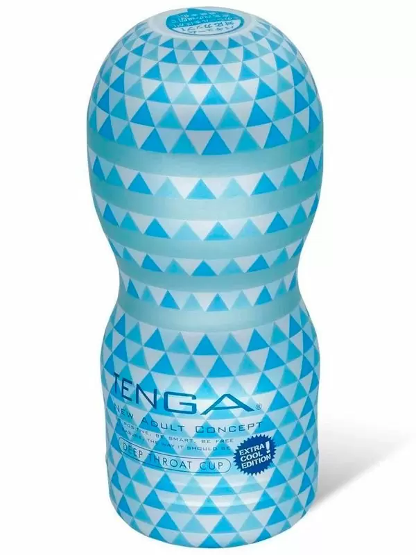 Нереалистичный мастурбатор Tenga Vacuum Cup - Extra Cool Edition, 15,5 см, ТПЭ, белый