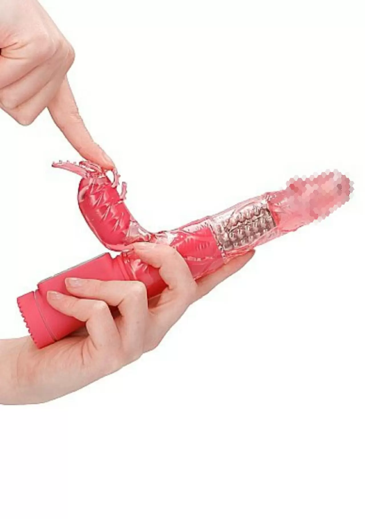 ВИБРАТОР КРОЛИК ROTATING BEETLE - розовый