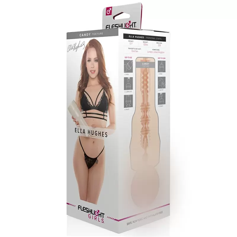 FLESHLIGHT  SIGNATURE Мастурбатор Ella Hughes Candy, вагина