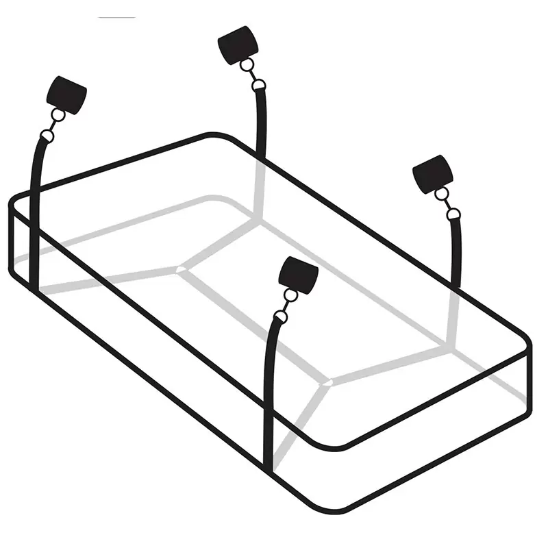 Фиксаторы Wraparound Mattress Restraints для кровати – черные	