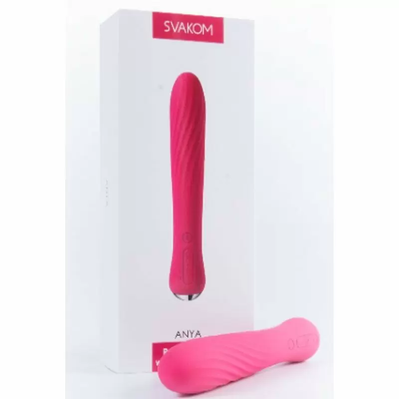 Вибратор с функцией нагрева «Anya Plum Red» от Svakom