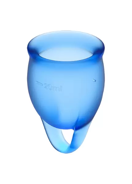 Набор менструальных чаш Satisfyer Feel confident Menstrual Cup (dark blue)