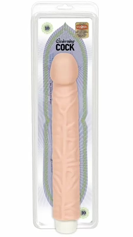 Вибратор с насадкой Quivering Cock - 10