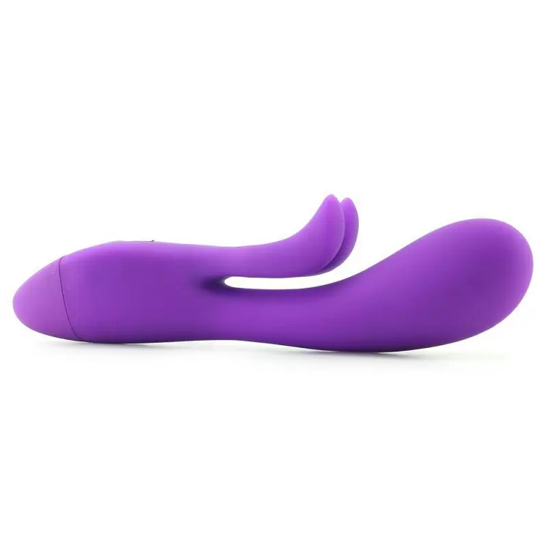 Элегантный вибратор-кролик Embrace Sweetheart Wand, 20 см, силикон, фиолетовый