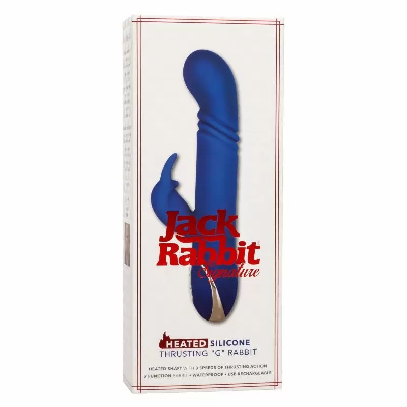 Ультра мягкий перезаряжаемый вибратор кролик Jack Rabbit Signature Heated Silicone Thrusting