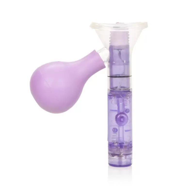 Мини-помпа клиторальная с вибрацией Penetrating Mini Clitoral Pump – фиолетовый