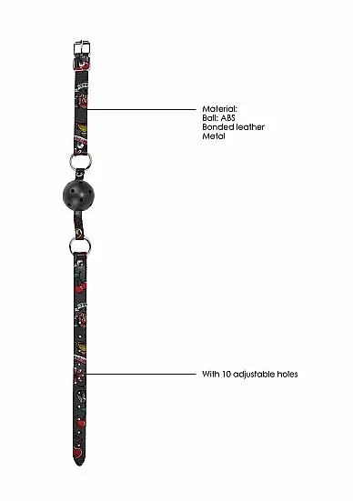 Кляп Breatheable Ball Gag Old School Tattoo Style