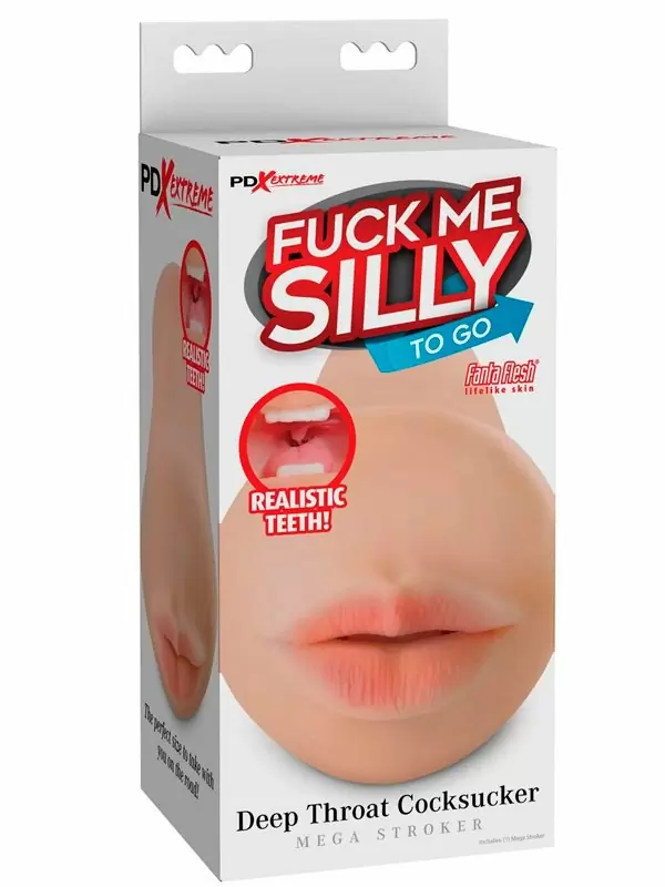 Реалистичный мастурбатор Pipedream Fuck Me Silly To Go, Deep Throat Cocksucker, ротик, 16,3 см, телесный