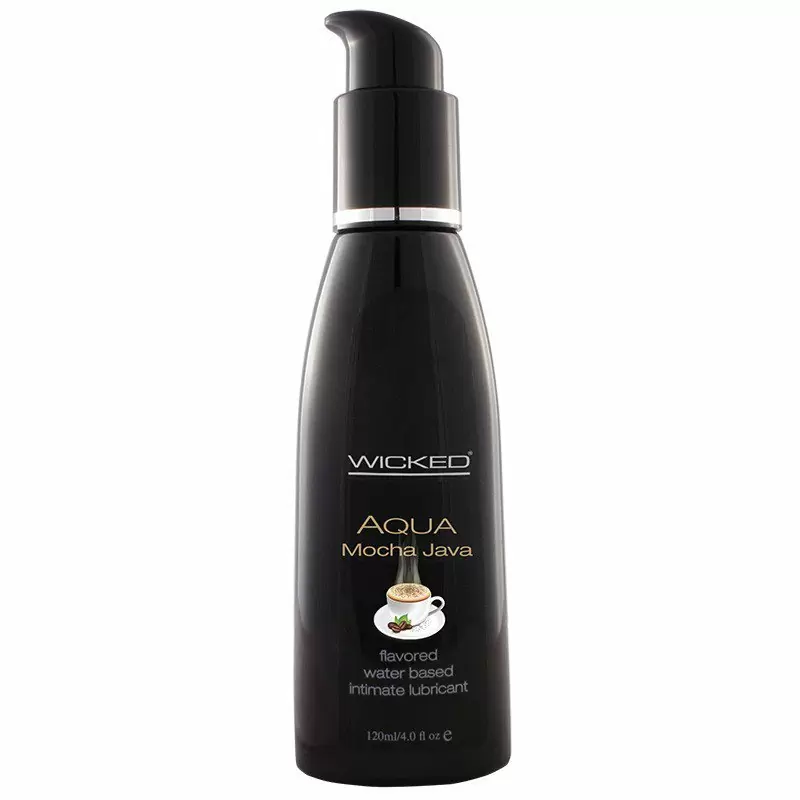 Съедобный лубрикант со вкусом кофе Мокко Wicked Aqua Mocha Java - 120 мл