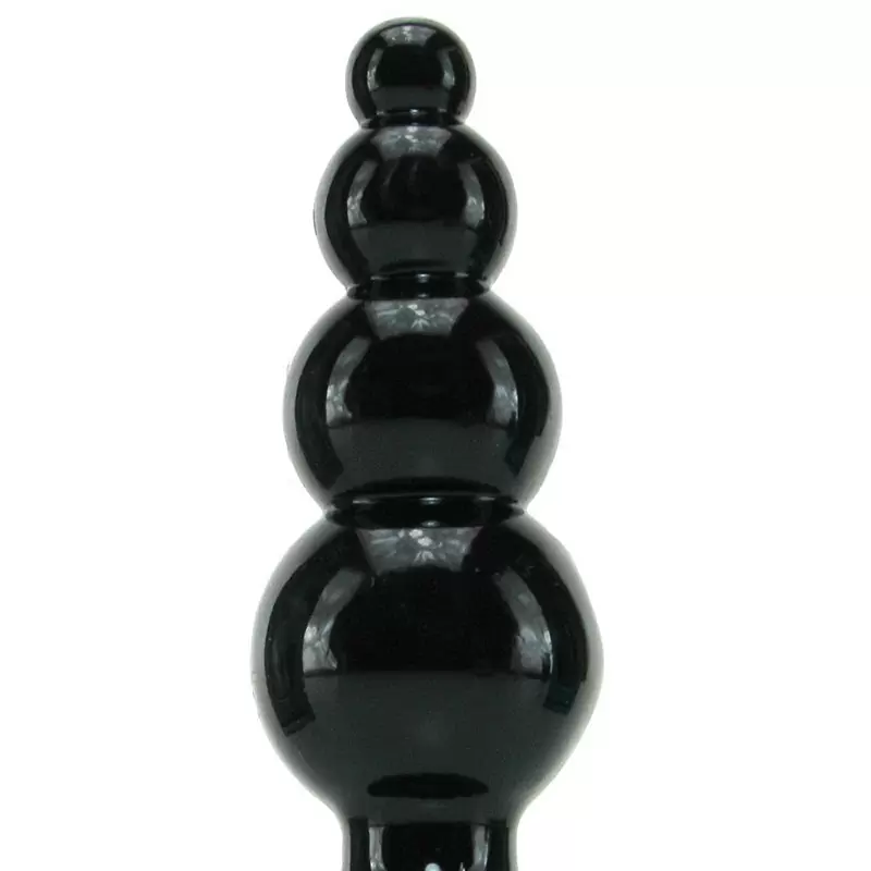 Анальная пробка с кольцом Jolie Ripples Mini – черная