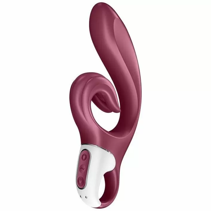 Изогнутый вибратор-кролик Satisfyer Love me, с двумя моторами, 12 режимов, бордовый