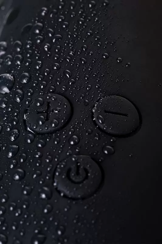 Черный классический вибратор Waname D-Splash Storm. 17 см. Силикон