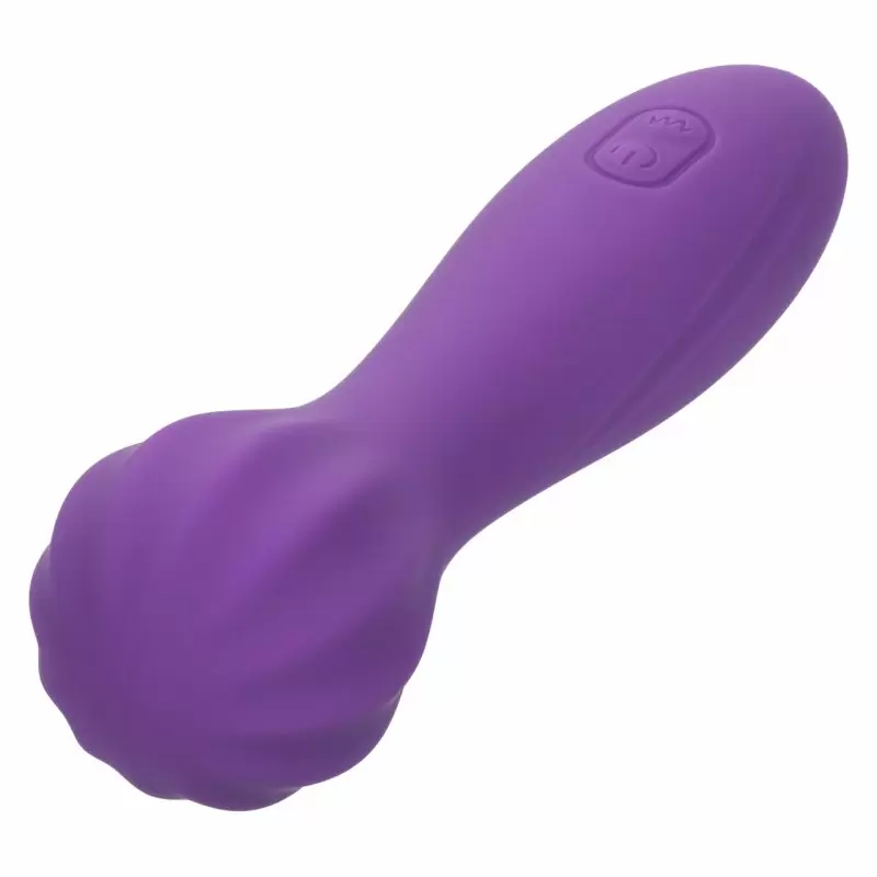 Фактурный вибратор-ванд Stella Liquid Silicone O Wand, 18 см, силикон, фиолетовый