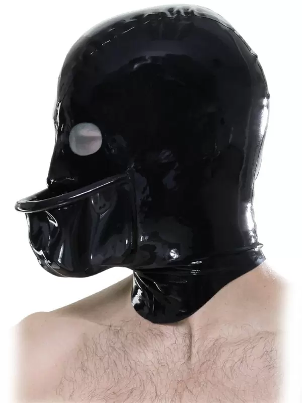 Маска унисекс на голову с емкостью для жидкости Cum Bucket