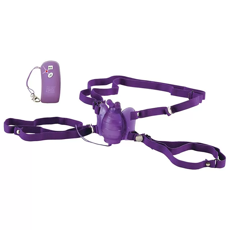 Стимулятор клитора на ремнях Remote Waterproof Venus Butterfly