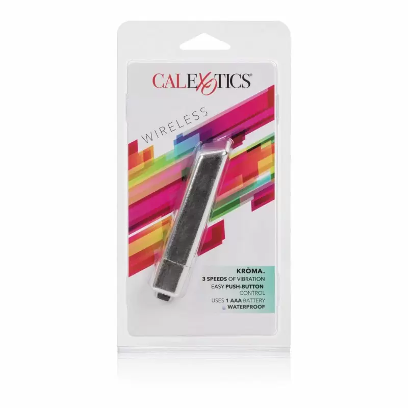 Вибропуля Calexotics Krōma Bullet Vibrator Teal - серебристый