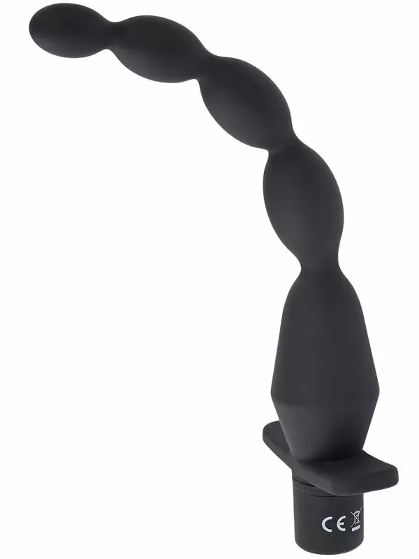Анальная елочка Evolved, с вибрацией, 10 режимов, черная 