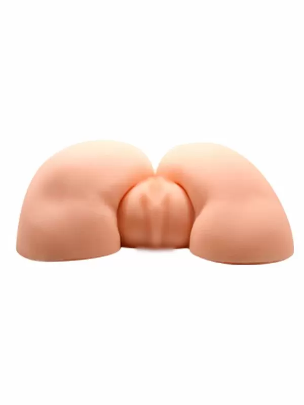 Реалистичный мастурбатор Baile, попка с двумя вибропулями, два отверстия, телесный
