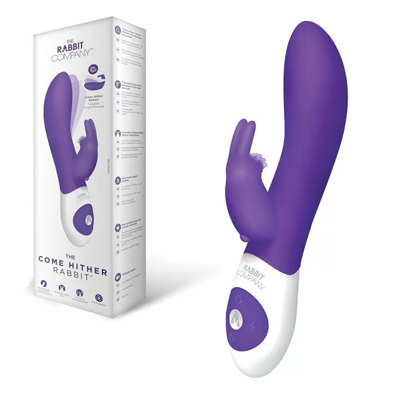Манящий вибромассажёр-кролик The Rabbit Company The Come Hither Rabbit – фиолетовый