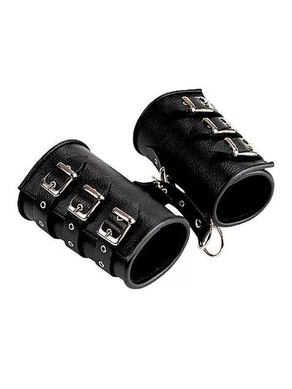 Кожаные манжеты Sitabella широкие – черный