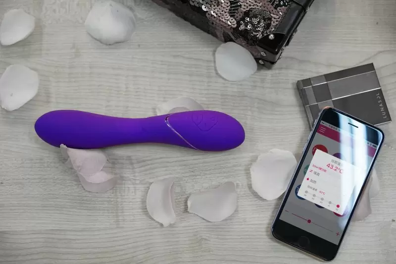 Вибратор Heating Wand c функцией подогрева - фиолетовый