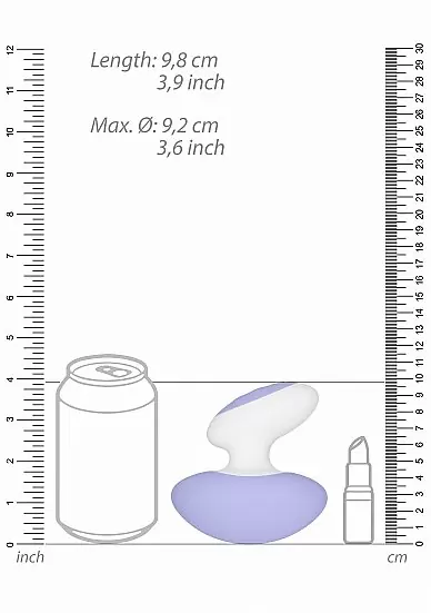 Универсальный стимулятор клитора Lovebug, 9.8 см, 10 режимов, фиолетовый