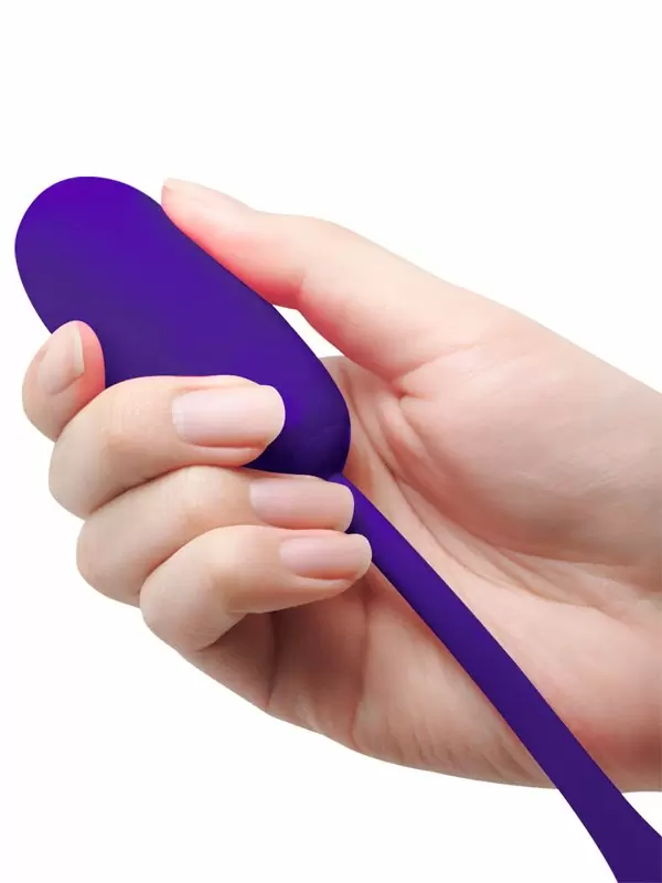 Элегантное виброяйцо Pretty Love Julius, 19,6 см, 12 режимов, силикон, фиолетовое