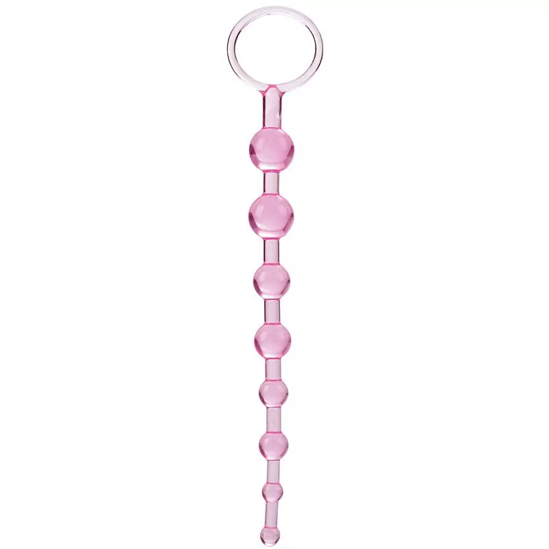 Анальная цепочка First Time Love Beads - розовая